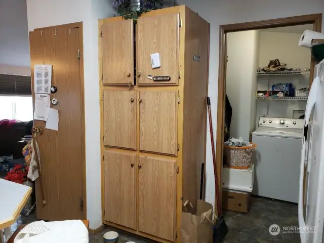 6 Door Pantry in Kitchen and another pantry or closet.