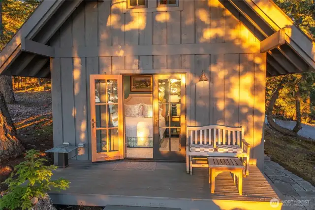The Sauna Cottage might become your favorite place to hear the sound of quiet.