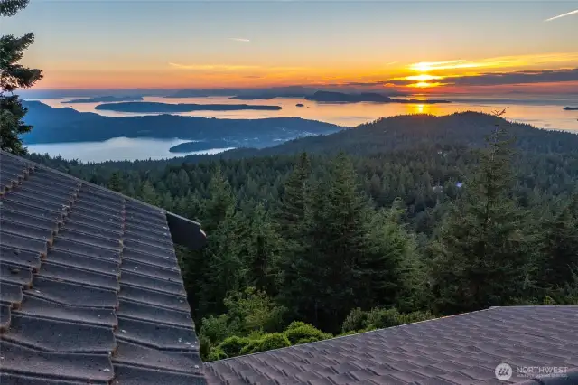 I am breathless sitting on top of the mountain.