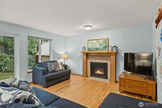 Living room #2 w/beautiful wood floors