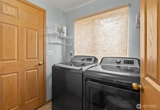 Laundry room on main floor w/access to garage