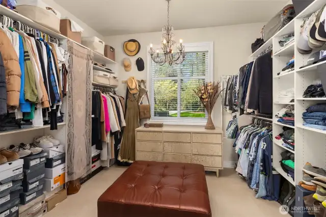 Primary walk-in closet