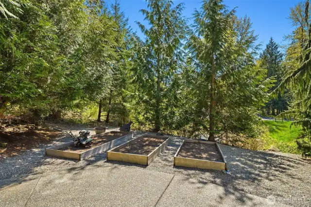 Garden space near conveniently located near the house