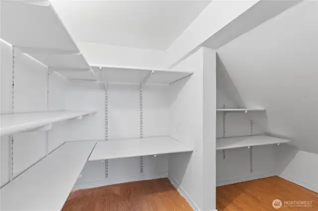 Pantry storage under stairs