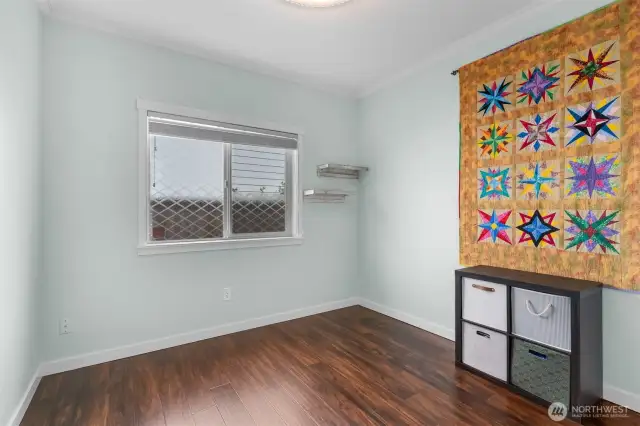 One of two guest bedrooms.