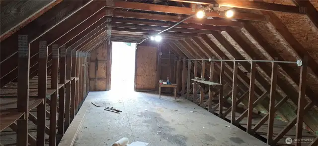 Barn loft area