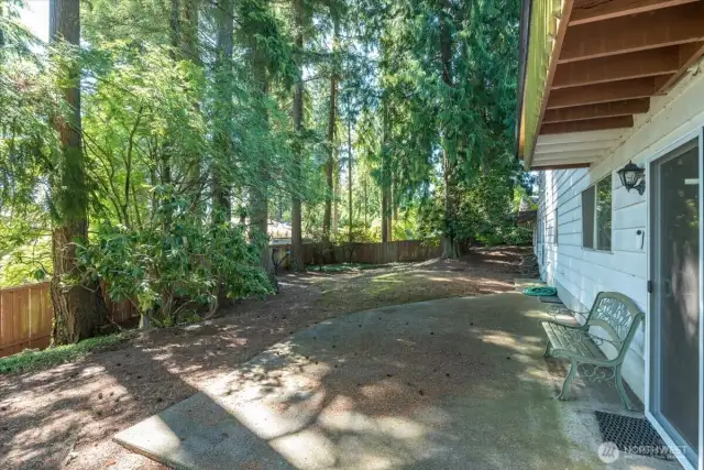 Large patio space