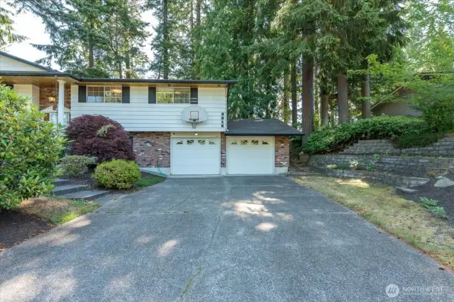 Oversized two car garage