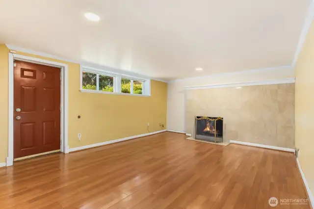 Downstairs you'll find a spacious family room, bonus room, play room, custom for whatever you need