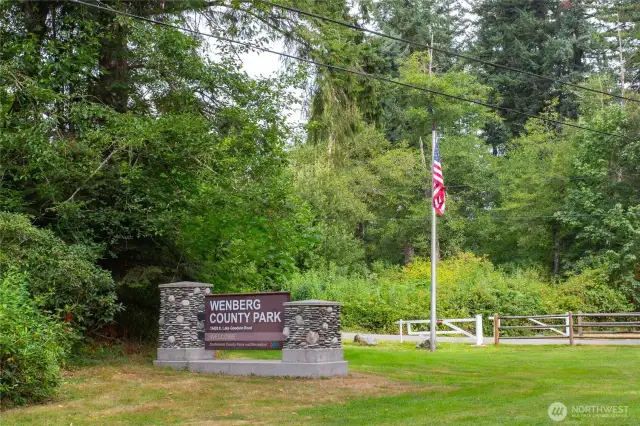 Wenberg County Park close by