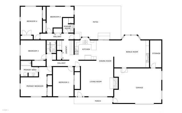Smart and functional floor plan.