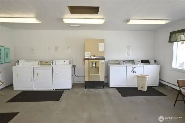 Laundry facility on site for extra loads!