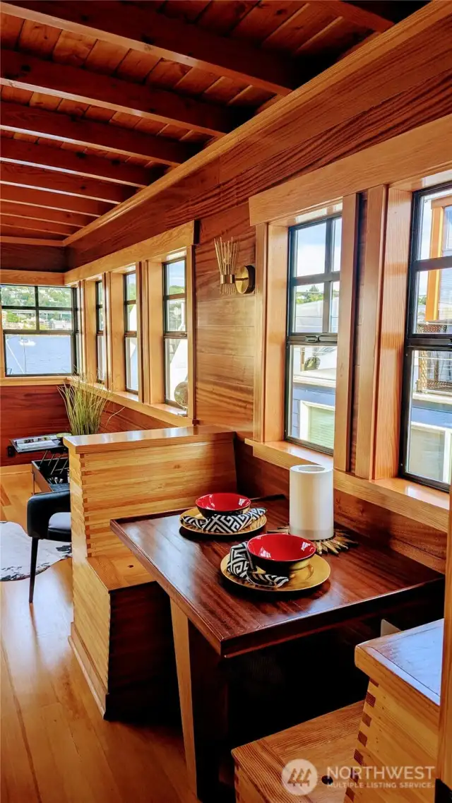 Built-in galley benches