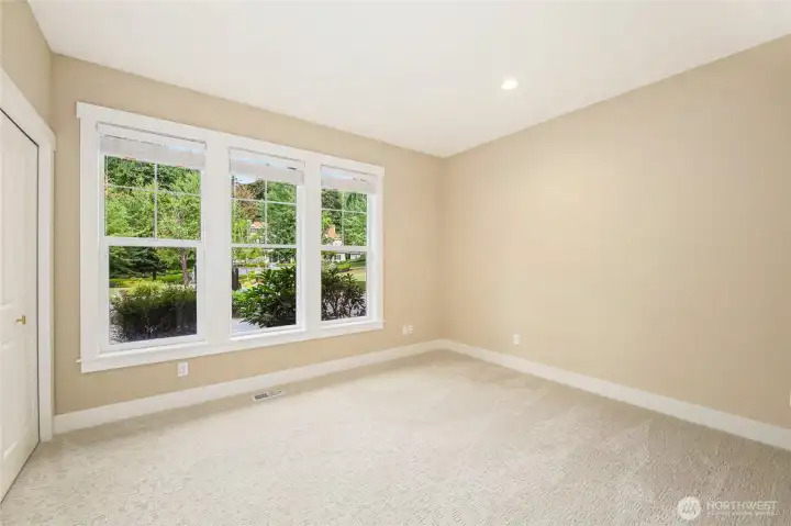 Spacious guest retreat w/private ensuite on the main level.