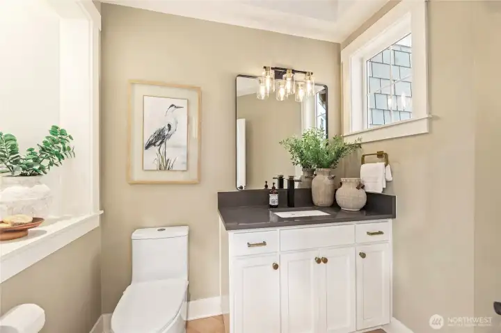 Main floor powder room
