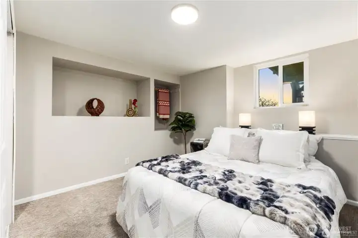 1 of 2 bedrooms downstairs