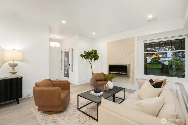 Beautiful bright and open spaces greet you when you walk through the door