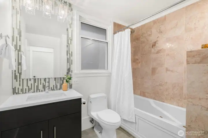 Full bath on the main floor