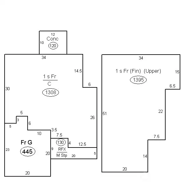 Upper & Lower Level Diagram
