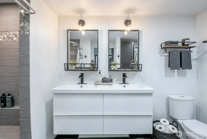 Primary Bathroom, double sinks