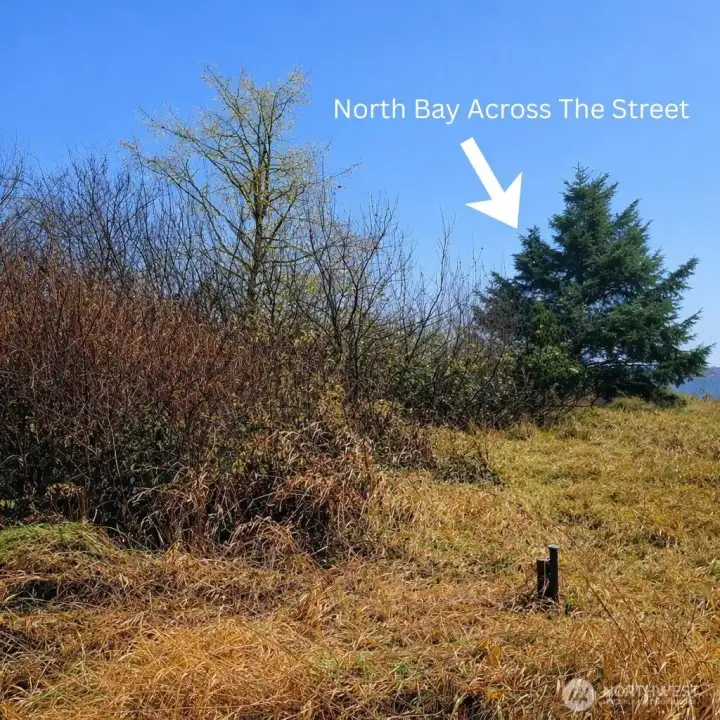 North Bay lies directly across the street! View potential from potential home site.