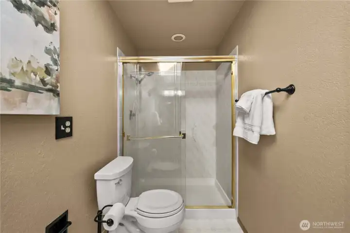Walk-in, glass shower!
