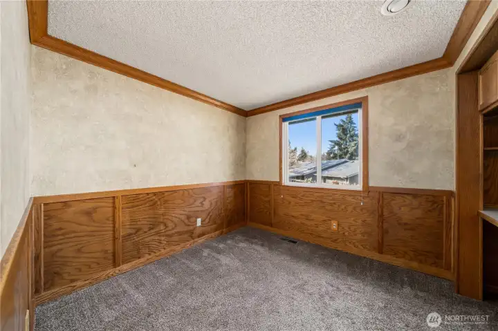 Bedroom no. 3 located on upper level.