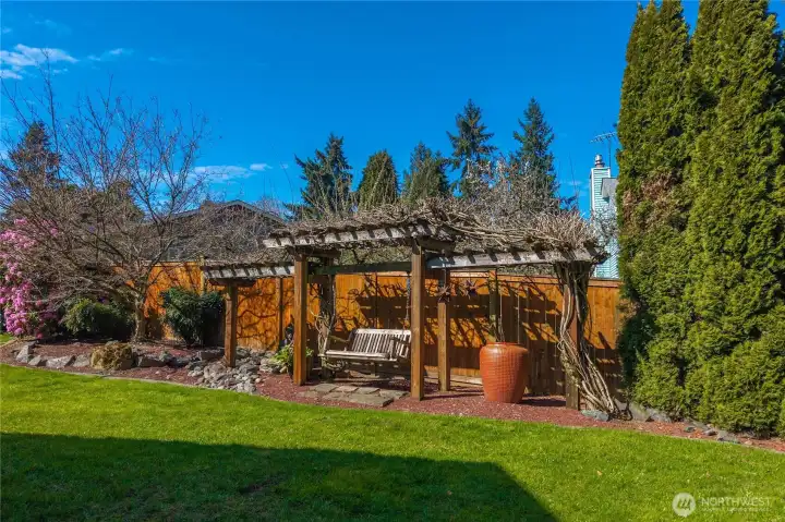 Cozy spot to soak up the sunshine.