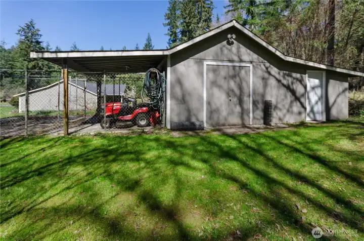 Willing to leave the riding lawn mower for the next owner!