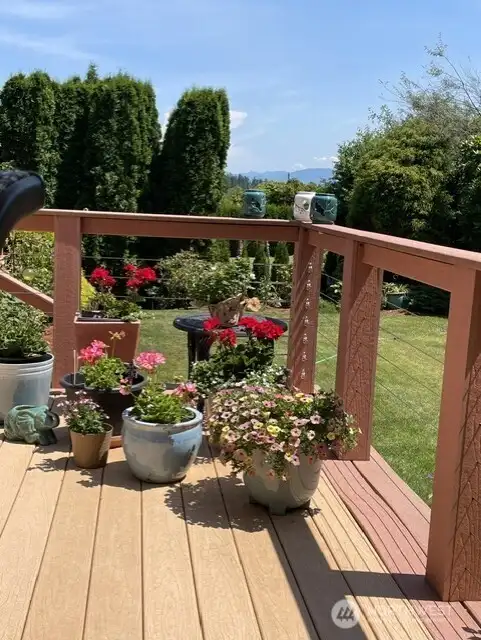 Back deck view Back deck view
