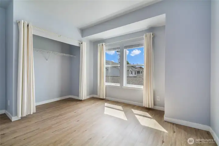 Lots of space in every bedroom.