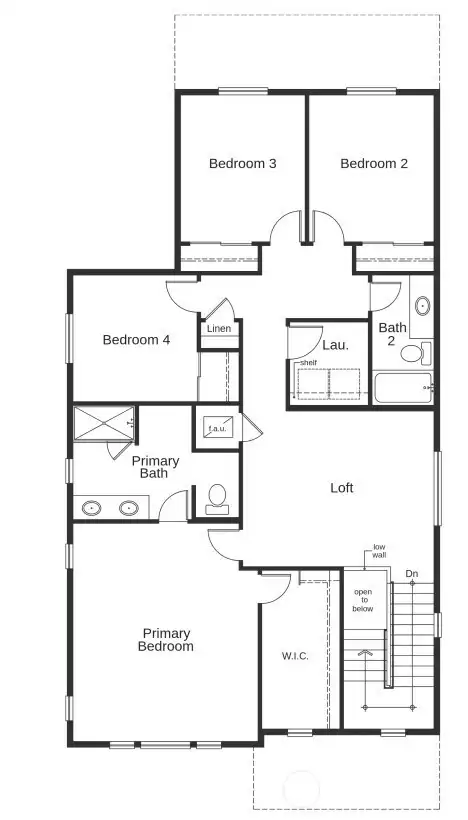 2457 Base Second Floor plan 2457 Base Second Floor plan