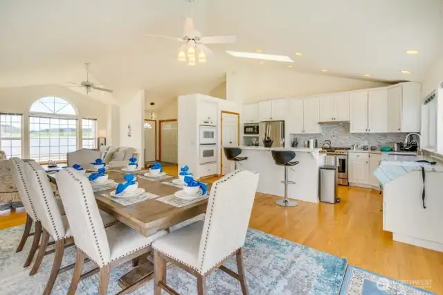 The open floor plan offers the perfect setting for an expansive Beach House