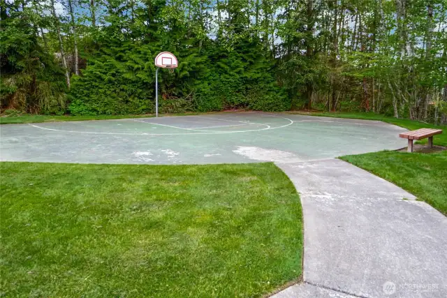 Neighborhood basketball court.