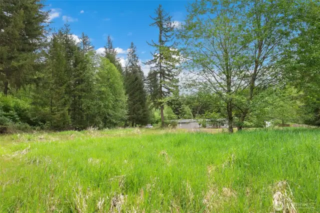 Front of 2.57 acres of property