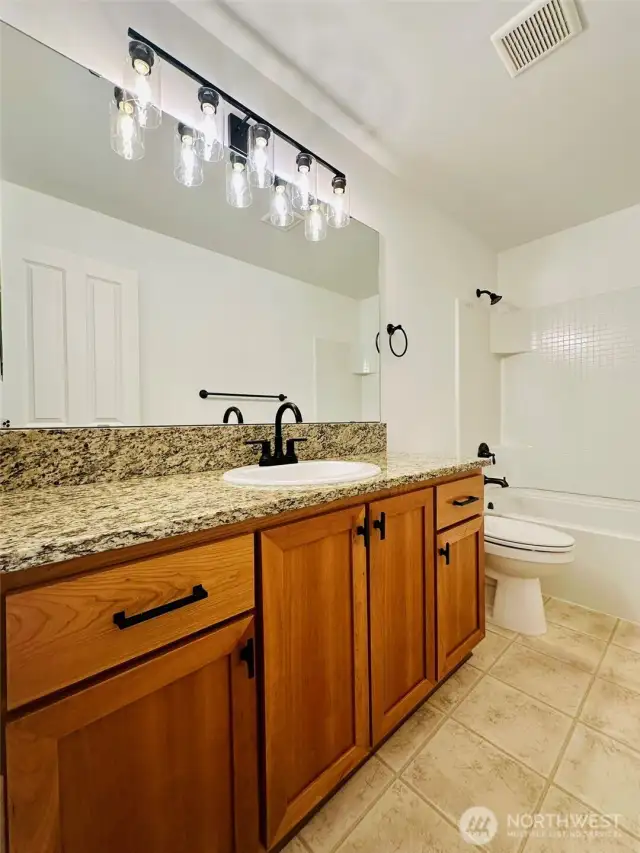 2nd full bath upstairs.
