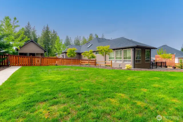 Large, fenced Yard