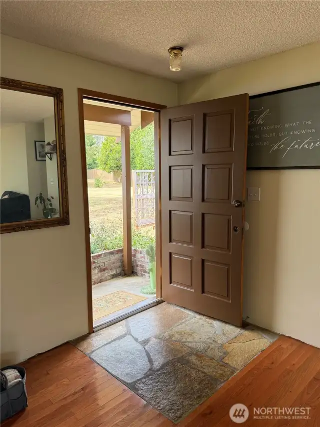 Entry to From front of house.