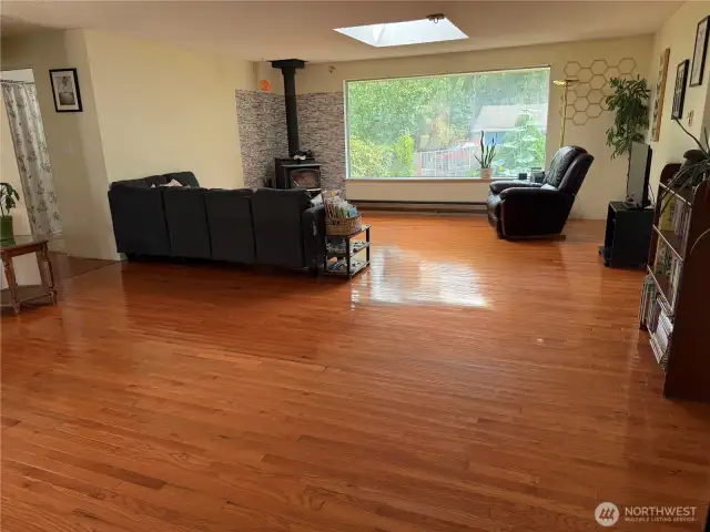 Lovely hardwood floors in gray