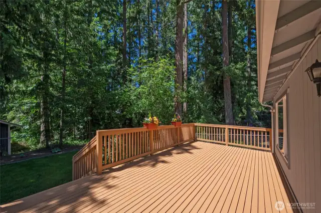 Plenty of room for your outdoor living or dining area.
