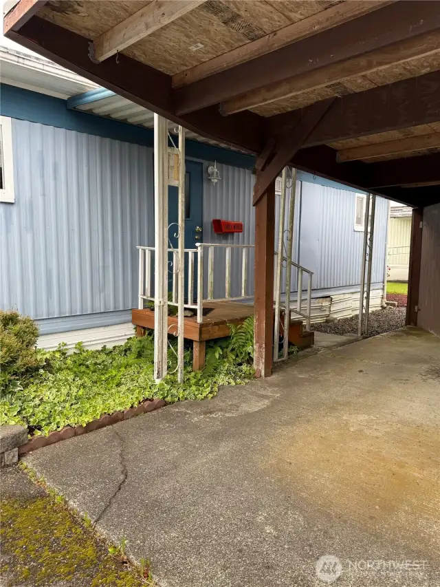 Side entrance