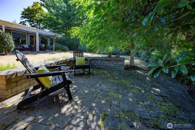 Second patio, closer to the creek.
