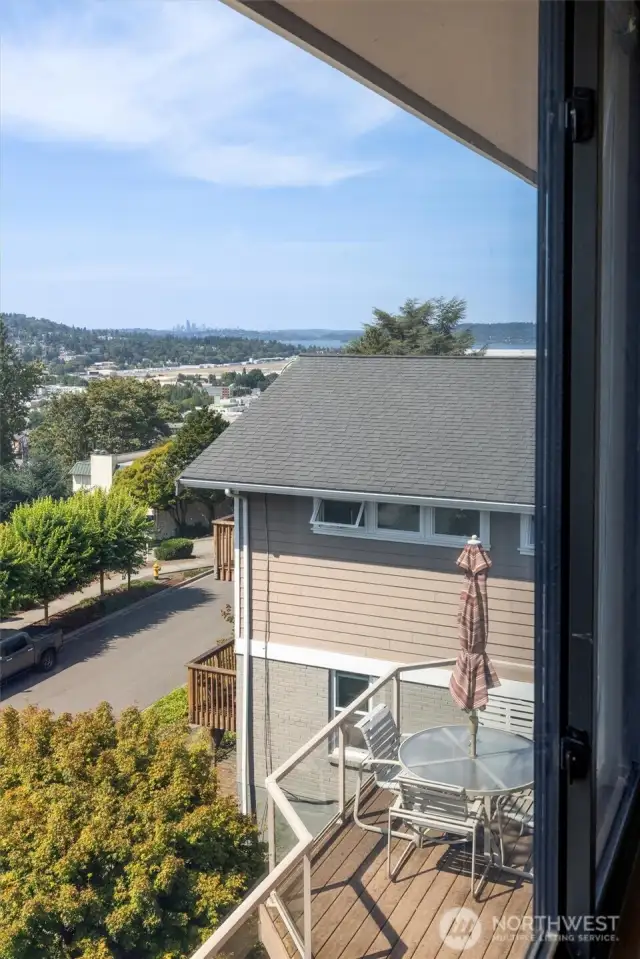 View from primary bedroom