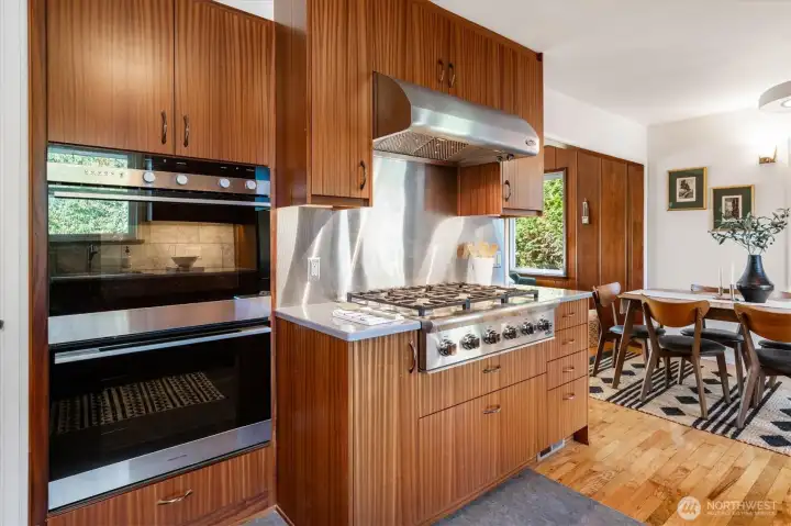Beautiful kitchen with high-end appliances.