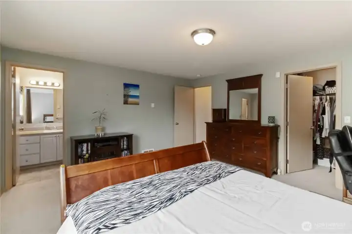 Primary with huge walk in closet