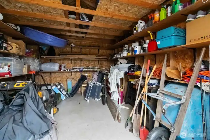 Inside Shed