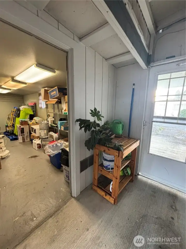 Back Door Entry to Storage Room