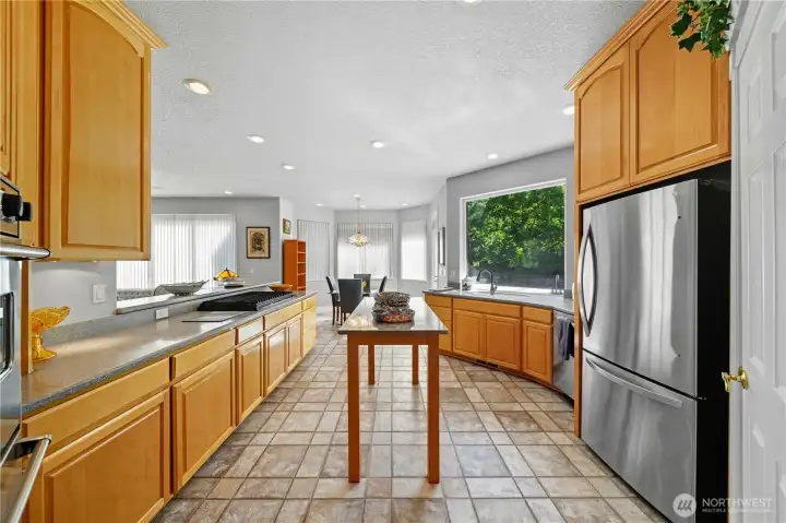 Spacious kitchen