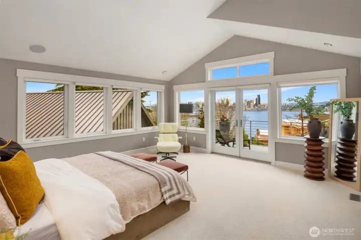 Wake up to the city and the sun.