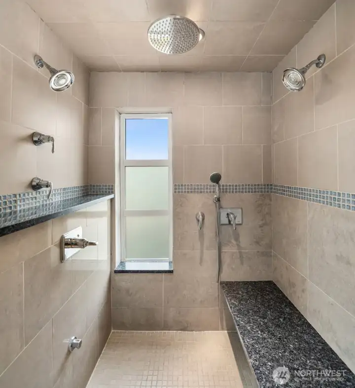 Gorgeous primary shower.
